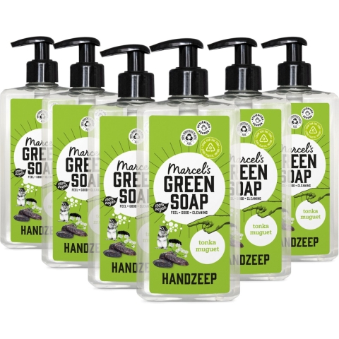 6x Marcel's Green Soap Handzeep Tonka&Muguet 500 ml