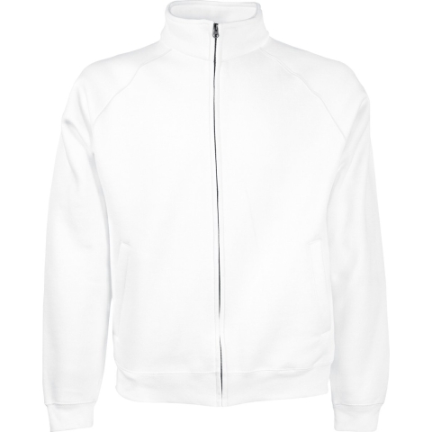 Fruit of the Loom premium sweat jacket/vest - wit - katoen/polyester M (EU 50) -
