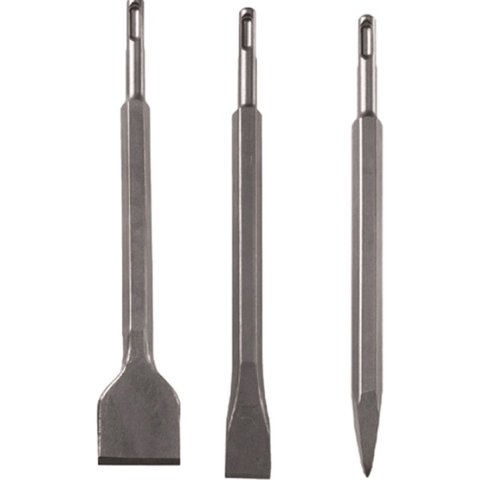 Wolfcraft Beitelset | 3-delig | Met SDS-plus schacht | 1 set - 7914000