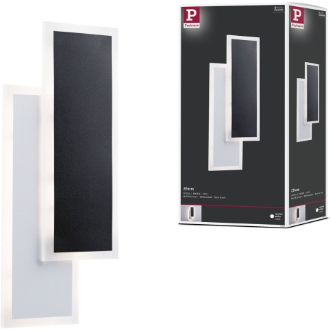 Paulmann 71167 LED-wandlamp 8 W LED Wit, Zwart