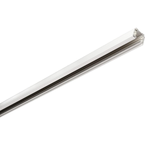 Eutrac 1001510 230V-railsysteemcomponenten Stroomrail 3-Phasen Stromschiene weiss 1m Verkeerswit