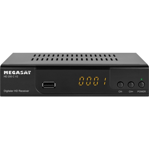MegaSat HD 200 C V2 HD-kabelreceiver Front-USB Aantal tuners: 1