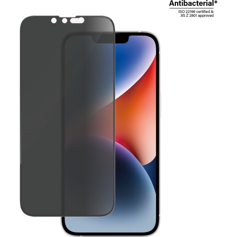 PanzerGlass Ultrawide Privacy P2771 Screenprotector (glas) Apple iPhone 16e, iPhone 14, iPhone 13, iPhone 13 Pro 1 stuk(s) Meekijkbescherming