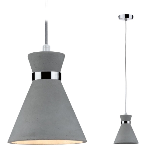 Paulmann Verve 70890 Hanglamp LED E27 20 W Beton-grijs, Chroom