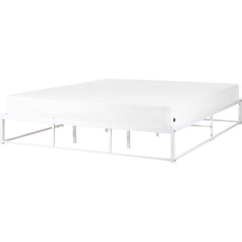 Beliani - VIRY - Tweepersoonsbed - Wit - 180 x 200 cm - Metaal
