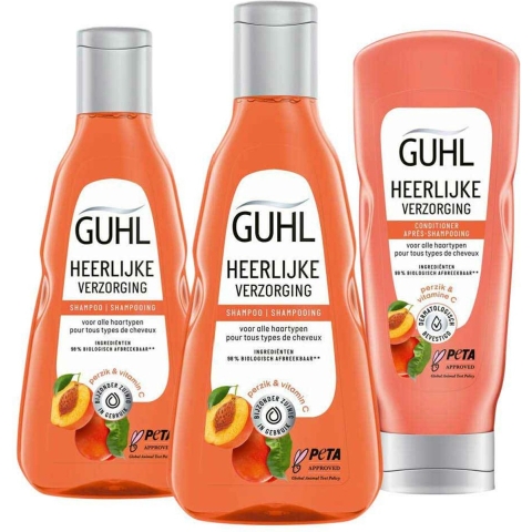 Guhl Heerlijke Verzorging - Shampoo 2 x 250 ml&Conditioner 1 x 200 ml - Pakket