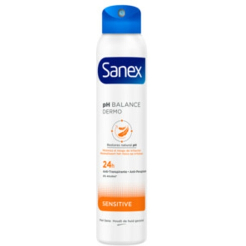 6x Sanex Deodorant Spray Dermo Sensitive 200 ml