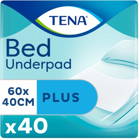6x TENA Bed Onderlegger Plus 60 x 40 cm 40 stuks