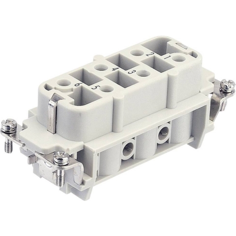 Harting 09310062711 Businzetstuk Han® HsB 6 + PE Schroeven 1 stuk(s)