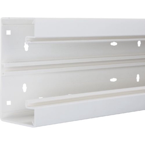 Hager BR6513019016 Kabelgoot Onderdeel (l x b) 2000 mm x 130 mm Wit 2 m