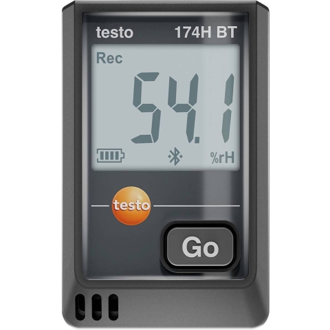 testo 0572 1743 02 174 H BT Temperatuur datalogger, Bodemvochtigheid datalogger -20 tot 70 °C 0 tot 100 % Hrel