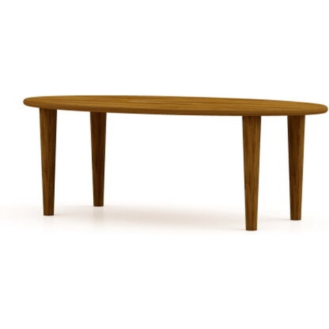 HSM Collection-Ovale Salontafel Tide-130x70x39-Bruin-Mango