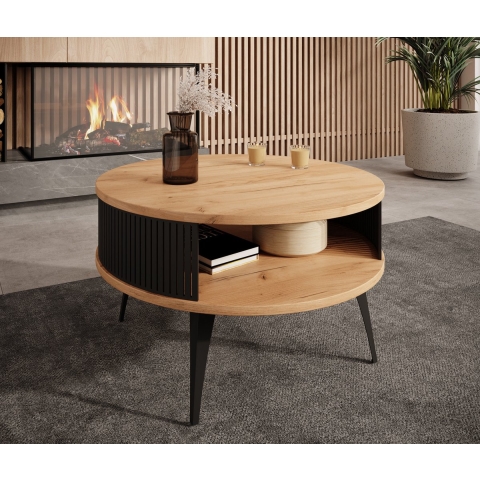 Meubella Salontafel Roslyn - Eiken - 75 cm