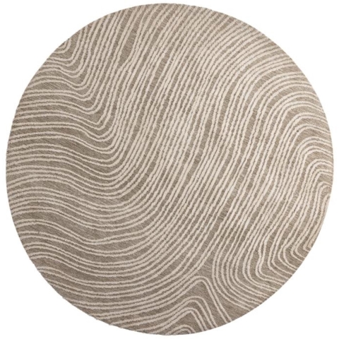 Svea - Alba ronde vloerkleed - ø200 cm - beige