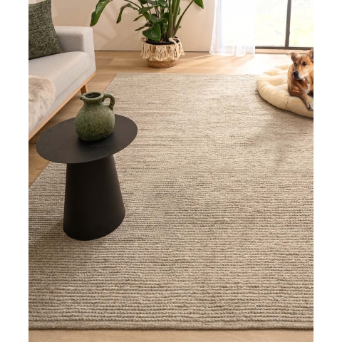 Nordic Weavers Wollen vloerkleed - Narvik lichtgrijs - 200x300 cm