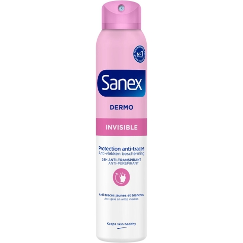 6x Sanex Deodorant Spray Dermo Invisible 200 ml