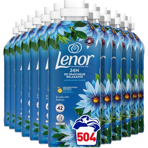 12x Lenor Wasverzachter Zeebries 42 Wasbeurten 882 ml