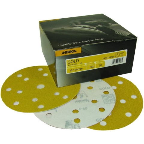 Mirka GOLD | 150mm Grip 15H | P280 | 100/verpakking - 2361109928