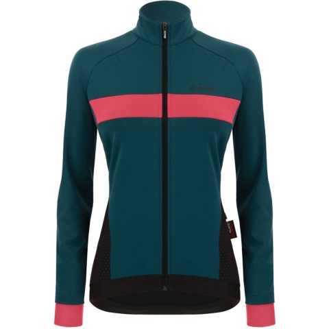 SANTINI Dameswinterjack Coral Bengal dames thermofietsjack, Maat L, Fietsjas,