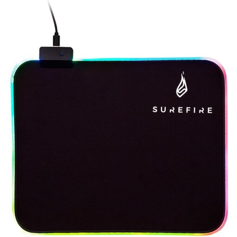 Surefire Gaming Silent Flight RGB-320 Gaming muismat Verlicht Zwart