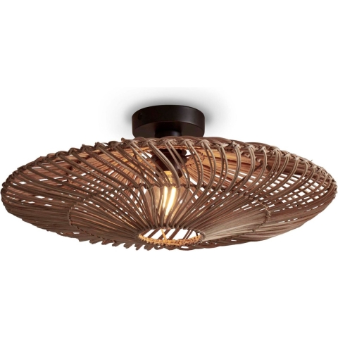 GOOD&MOJO Plafonniere Zanzibar - Rotan - Ø55cm