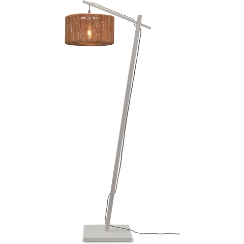 GOOD&MOJO Vloerlamp Iguazu - Bamboe Wit|Jute - 57x31x150cm