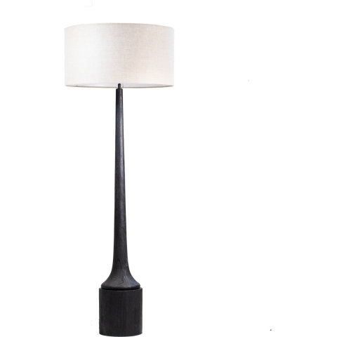 Giga Meubel - Vloerlamp Zwart - 55cm - Hout - Vloerlamp Leonardo