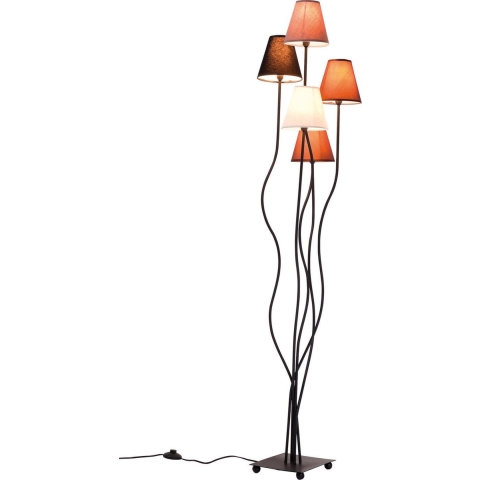 Kare Design Vloerlamp Flexible Mocca Cinque 5-Lichts H163 Cm - Bruin
