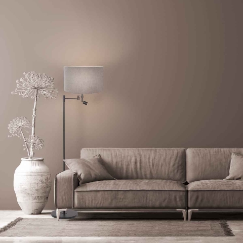 Steinhauer vloerlamp Stang - zwart - metaal - 7179ZW