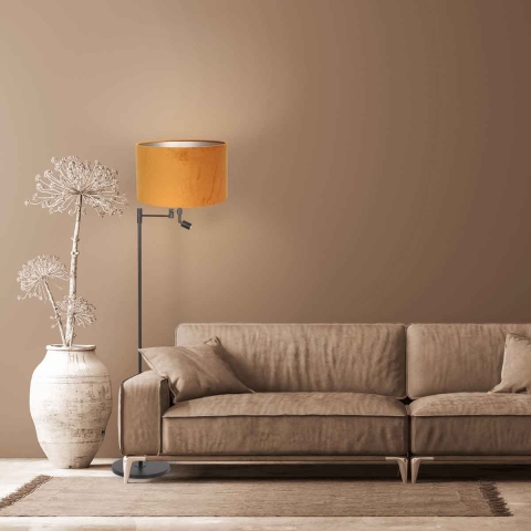 Steinhauer vloerlamp Stang - zwart - metaal - 7191ZW