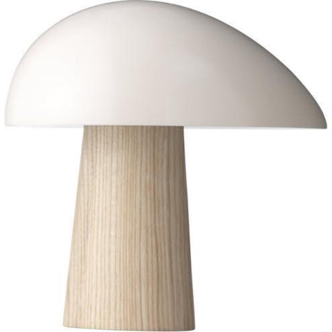Fritz Hansen Night Owl Tafellamp Smokey Wit Gelakt Essenhout