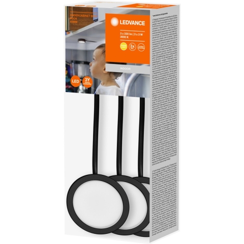 LEDVANCE 4058075791589 Onderbouwlamp LED 3.00 W Warmwit Zwart