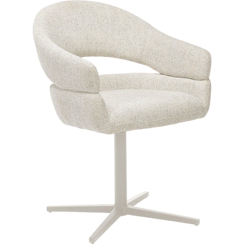 House Nordic - Eetkamerstoel Beige - Draaibaar - Dover - Set van 2