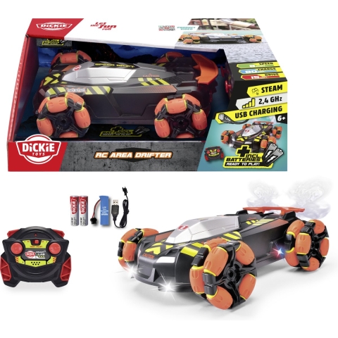 Dickie Toys Afstandsbediening Auto m. Stoom/licht - RC Area Drif - Dickie Toys - OneSize - Auto