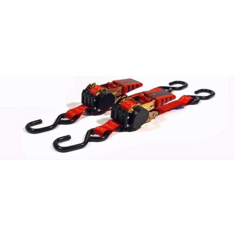 Little Jumbo 1825040183 Spanband Met S-haak - Automatisch Oprolmechanisme - 1.85 X 25mm - Set Van 2
