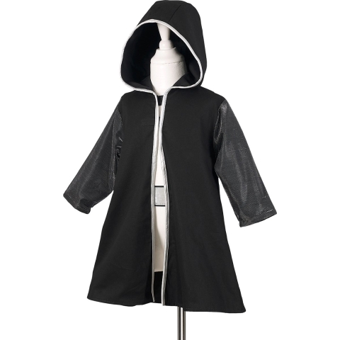 Souza Kostuum - Darth Vader Mantel - Nicolas - Zwart - Souza - 5-7 jaar (110-122) - Kostuum