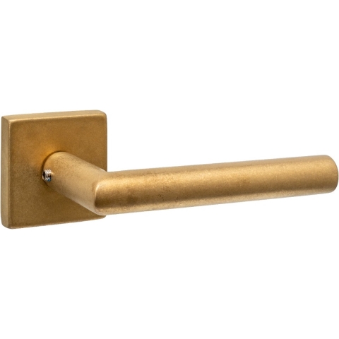 Intersteel Deurkruk Jura op Rozet Messing Getrommeld