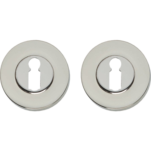 Intersteel | Rozet sleutelgat | Rond | Verdekt | Nikkel Mat