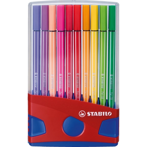 STABILO Viltstift Pen 68 ColorParade 6820-04 Diverse kleuren 1 mm 20 stuk(s)