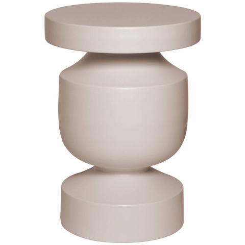 sweeek - Bijzettafel, hoofdeinde bank, nachtkastje in metaal, Ø30,5 x