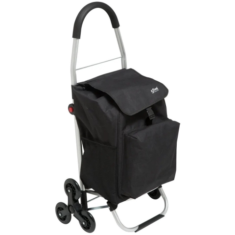 Boodschappentrolley Alaska - polyester - 47 x 39 x 100 cm - 53 liter - extra groot - opvouwbaar -