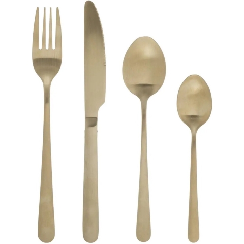 Secret de Gourmet Bestekset Green Harmony - 24-delig - RVS - goud -