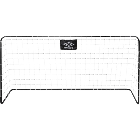 Umbro Voetbaldoel - metaal - zwart/wit - 182 x 122 x 61 cm - voetbalgoal groot -