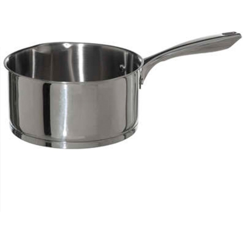 Steelpan/sauspan - Alle kookplaten geschikt - zilver - dia 20 cm - rvs -