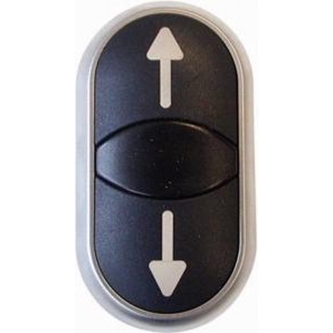 Eaton 216710 M22-DDL-S-X7/X7 Dubbele drukknop Plat, Rond 1 stuk(s)