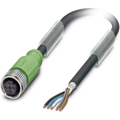 Phoenix Contact 1682951 Sensor/actuator connector, geassembleerd M12 Aantal polen (sensoren): 5 Bus, recht 5.00 m 1 stuk(s)