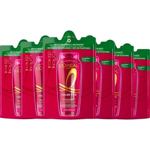 6x L'Oréal Elvive Color Vive Shampoo Refill 250 ml