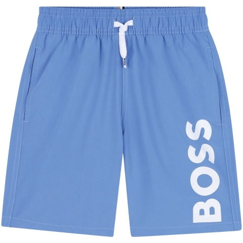 BOSS Zwembroeken - Blauw m. Wit - BOSS - 14 jaar (164) - Badmode