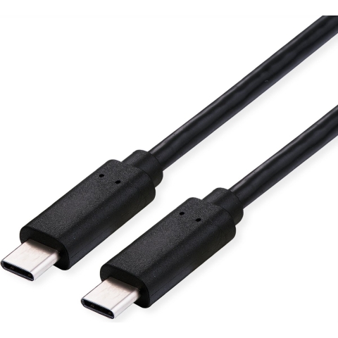 ROLINE USB4 Gen3x2 Kabel, C-C, M/M, 40Gbit/s, 240W , zwart, 1 m