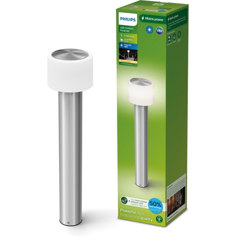 Philips Lighting 929004141101 Otis Staande LED-buitenlamp LED 4.3 W RVS